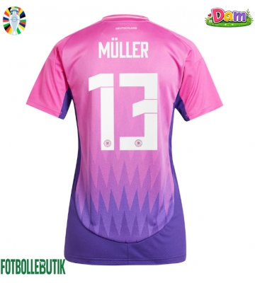 Tyskland Thomas Muller #13 Bortatröja Kvinnor EM 2024 Kortärmad